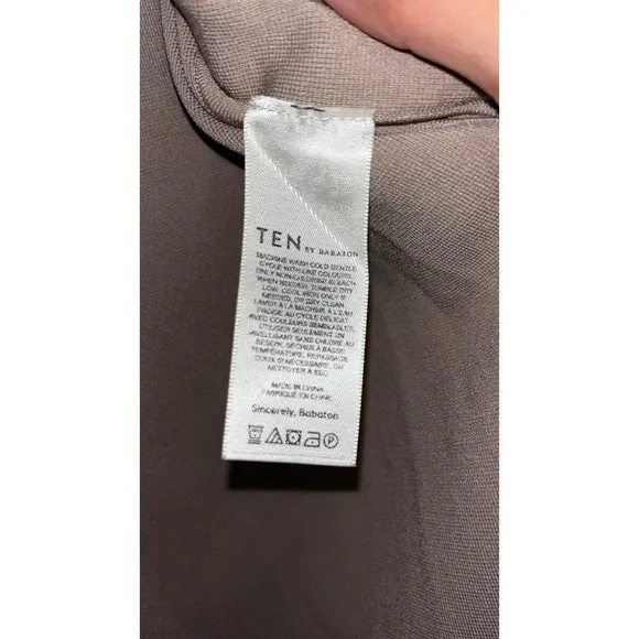 TEN by Babaton Aritzia Chrissy Cardigan Jacket Long Sleeve Open Front Chic SM Tan - Image 7