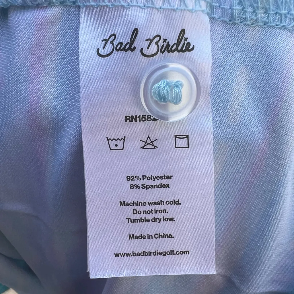 Bad Birdie Women's‎ XXL Aqua Pink Aztec Print Sleeveless Comfy Collar Golf Shirt Blue Size undefined - Image 3