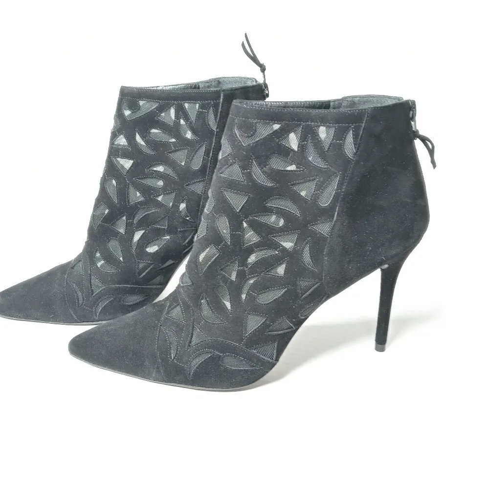 Stuart Weitzman CUTAWAY Ankle Boots Underlay Mesh - Image 2