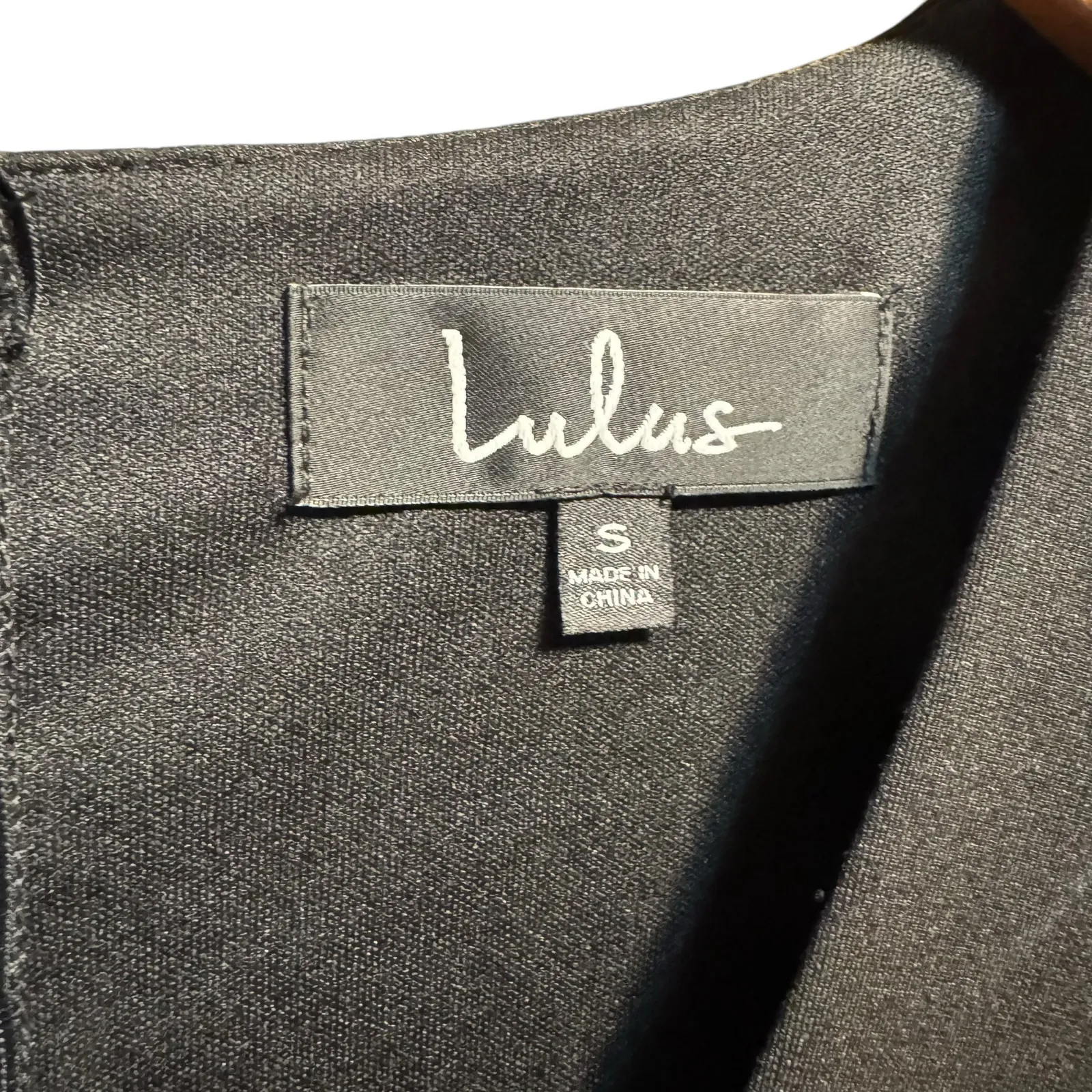 Lulus Nuria Long Sleeve Bodycon Deep V Mini Dress Black Small - Image 6