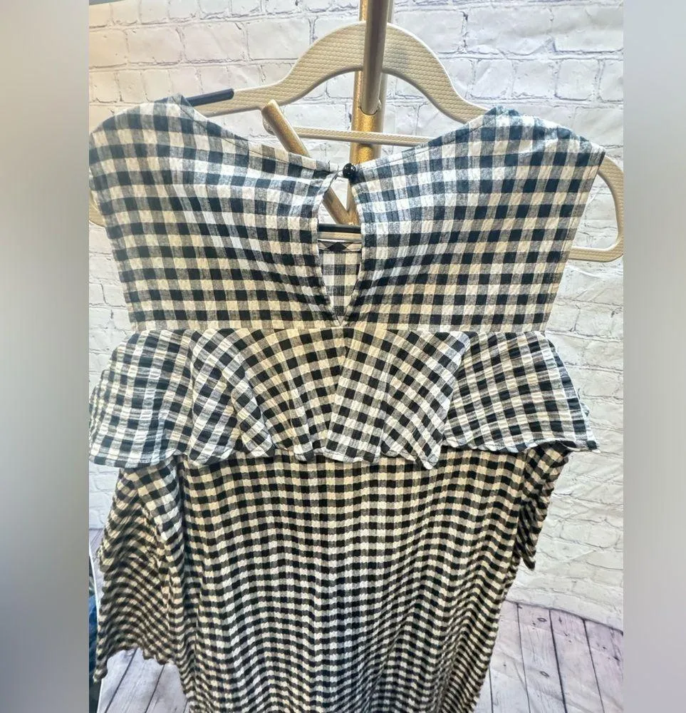 NWT Pleione Gingham Dress missing size tag sample size medium or large - Image 8