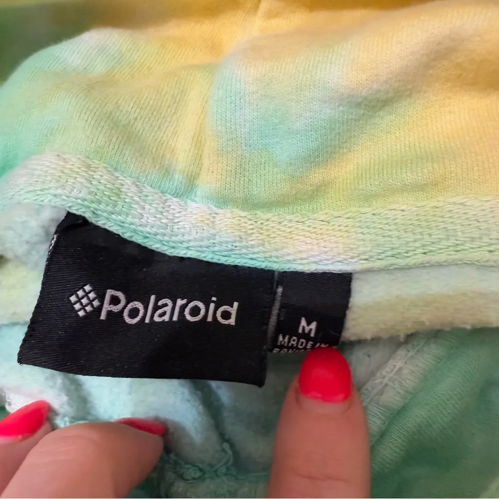 Polaroid‎ tie dye Hoodie size M - Image 2