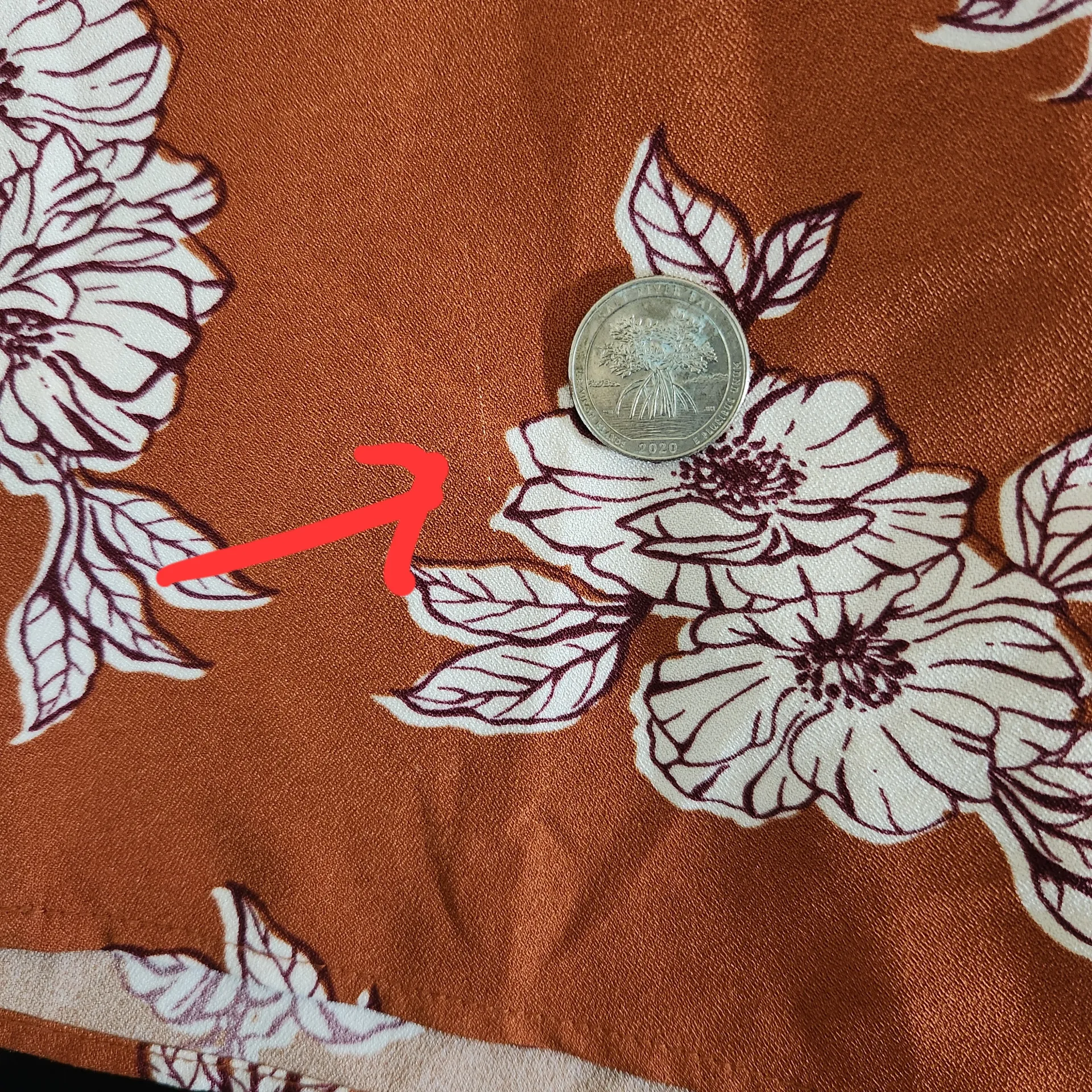 Isabel Maternity Floral Brown Tunic with Tie Waist Sz XXL Maternity Floral Tunic - Image 6