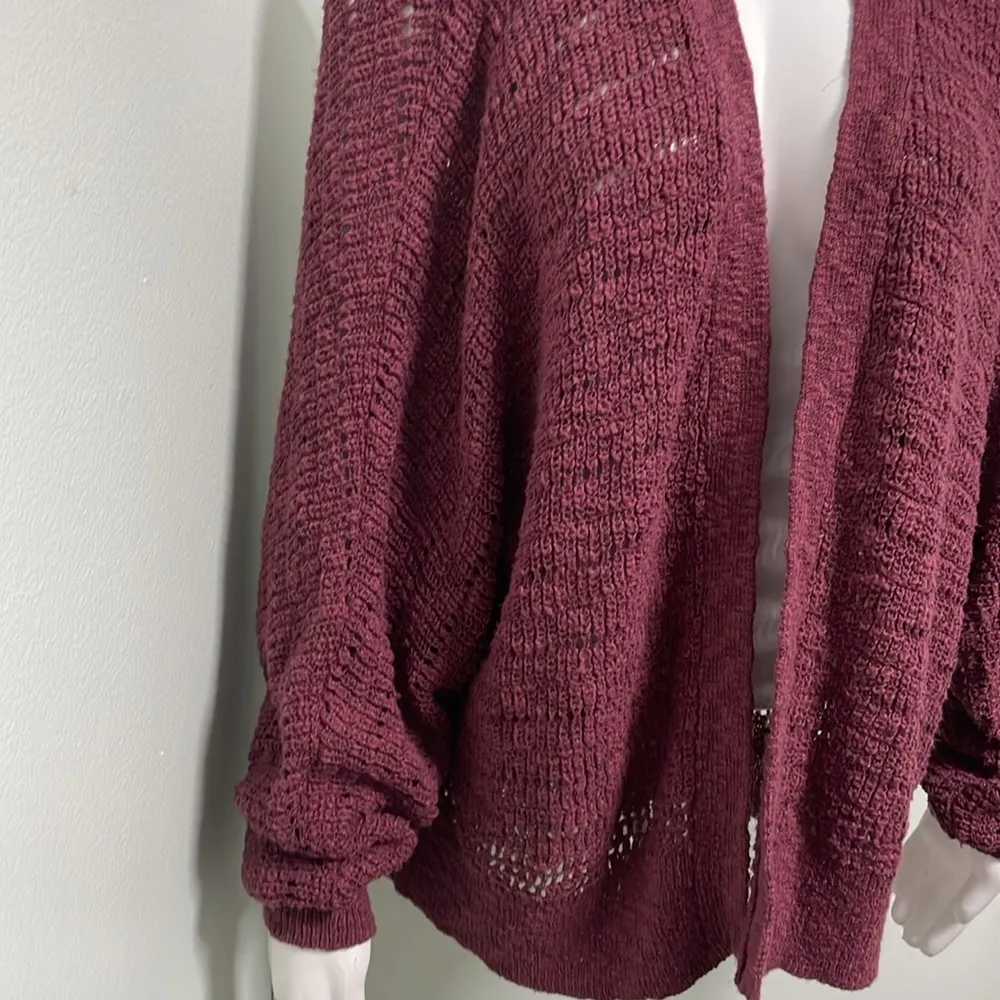 American Eagle Outfitters Blush Pink Knit Slouchy Grannycore Cardigan Medium - Image 2