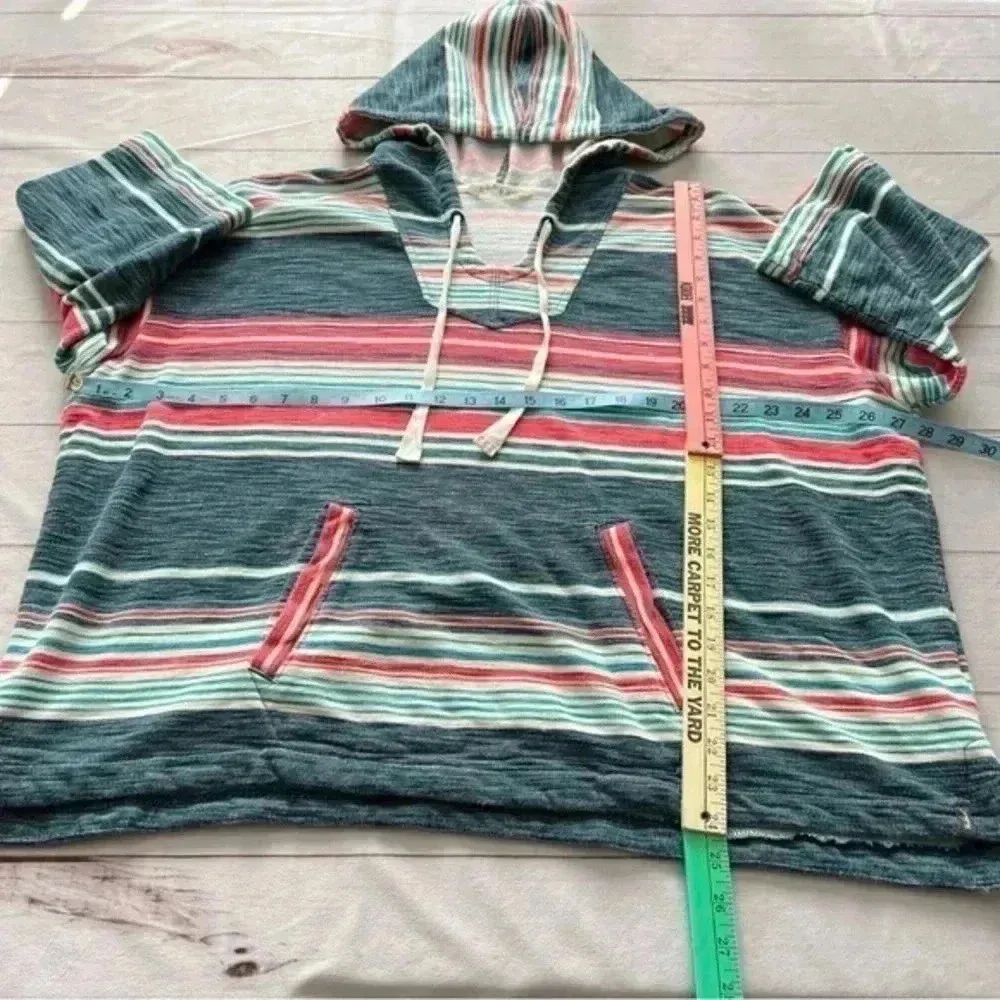 Woolrich Woman’s 100% organic cotton Quinn Eco Rich Harbor Stripe Poncho… - Image 8