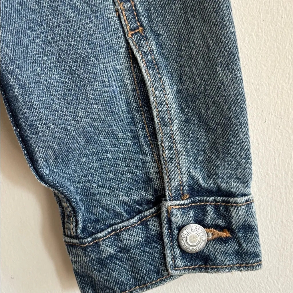 Old Navy Blue women’s Jean Jacket Size M - Image 8