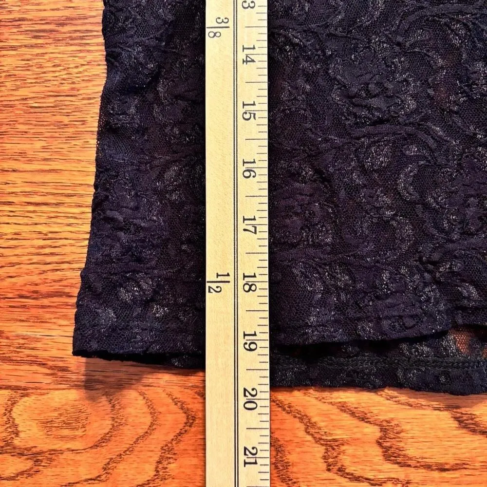 Cinema Etoile Cropped Lace Lingerie Top Black Women's Size L Fairy Whimsygoth Size L - Image 8