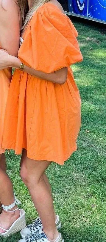 Showpo Orange Mini Dress - Image 4