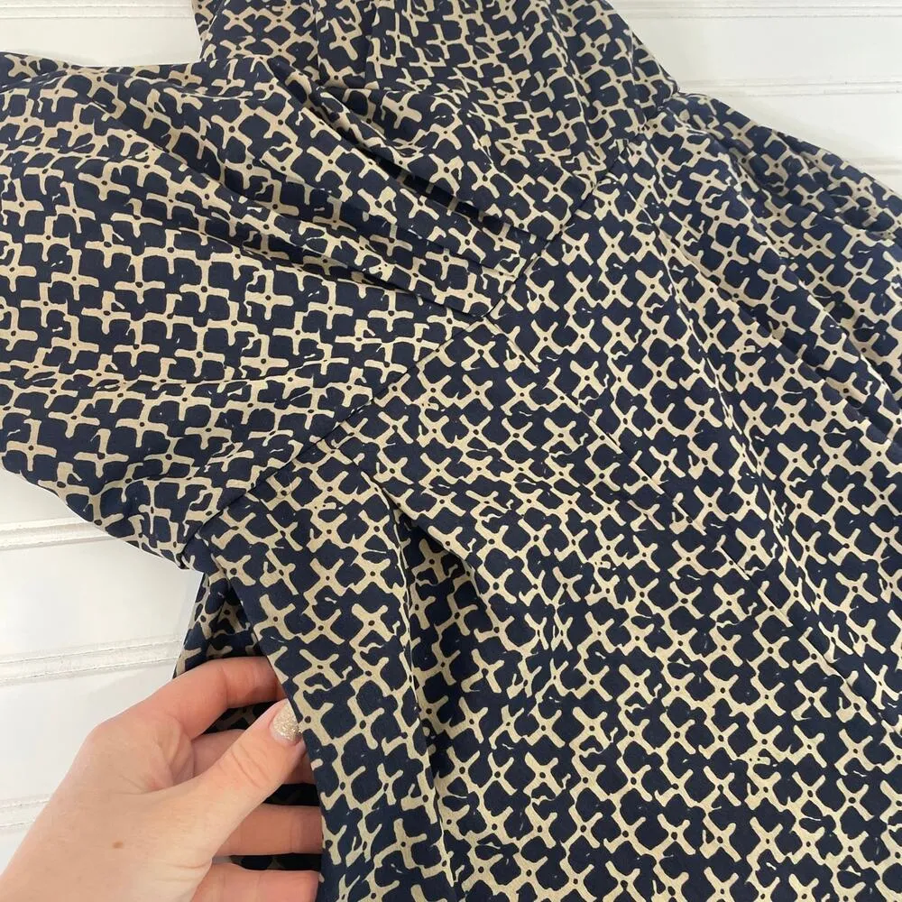 Bacio Blue & Tan Print V - Image 3