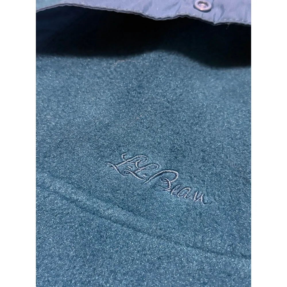 L.L. Bean fleece royal blue 1/4 zip pullover - Image 3