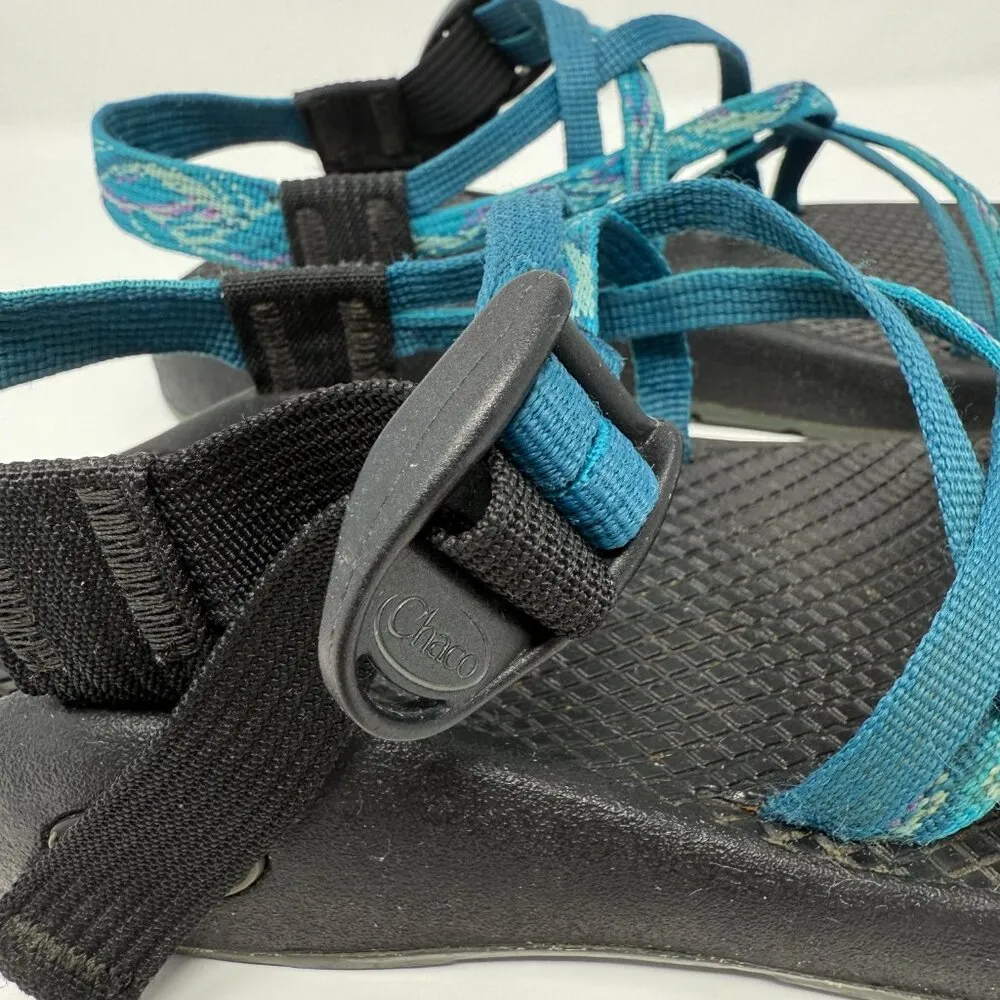 Chaco ZX1 Vibram Yampa Shoes Sandals Women's 6 Blue Outdoor Hiking Camping Comfy - Image 8