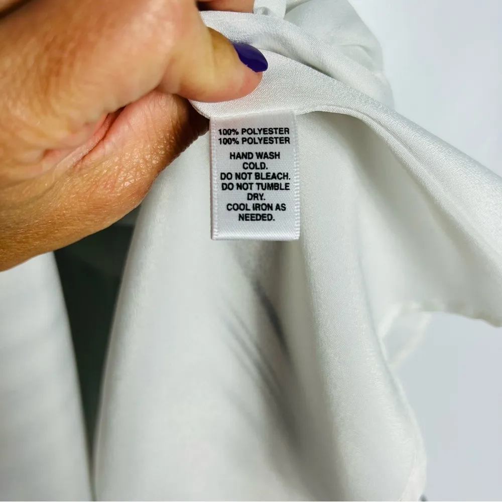 Saks Fifth Avenue | Tent Dress, White, Striped, Sleeveless, Scoop Neck, Size XS - Image 8