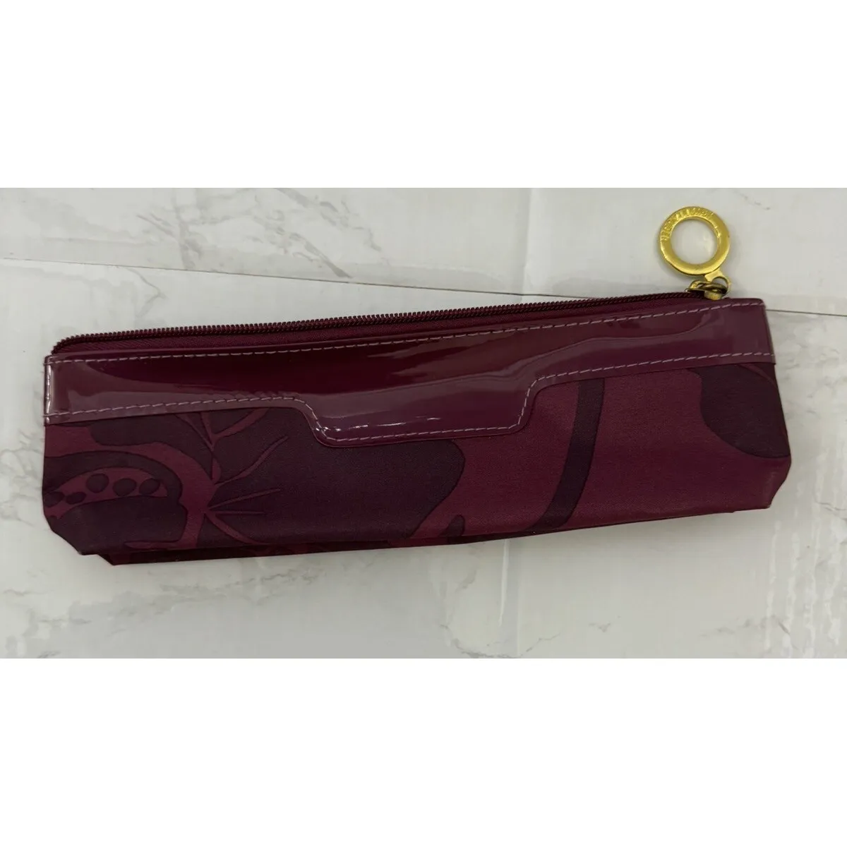 Lancome pink Floral Print Makeup Cosmetic Bag/Travel Case‎ Pencile Bag - Image 3