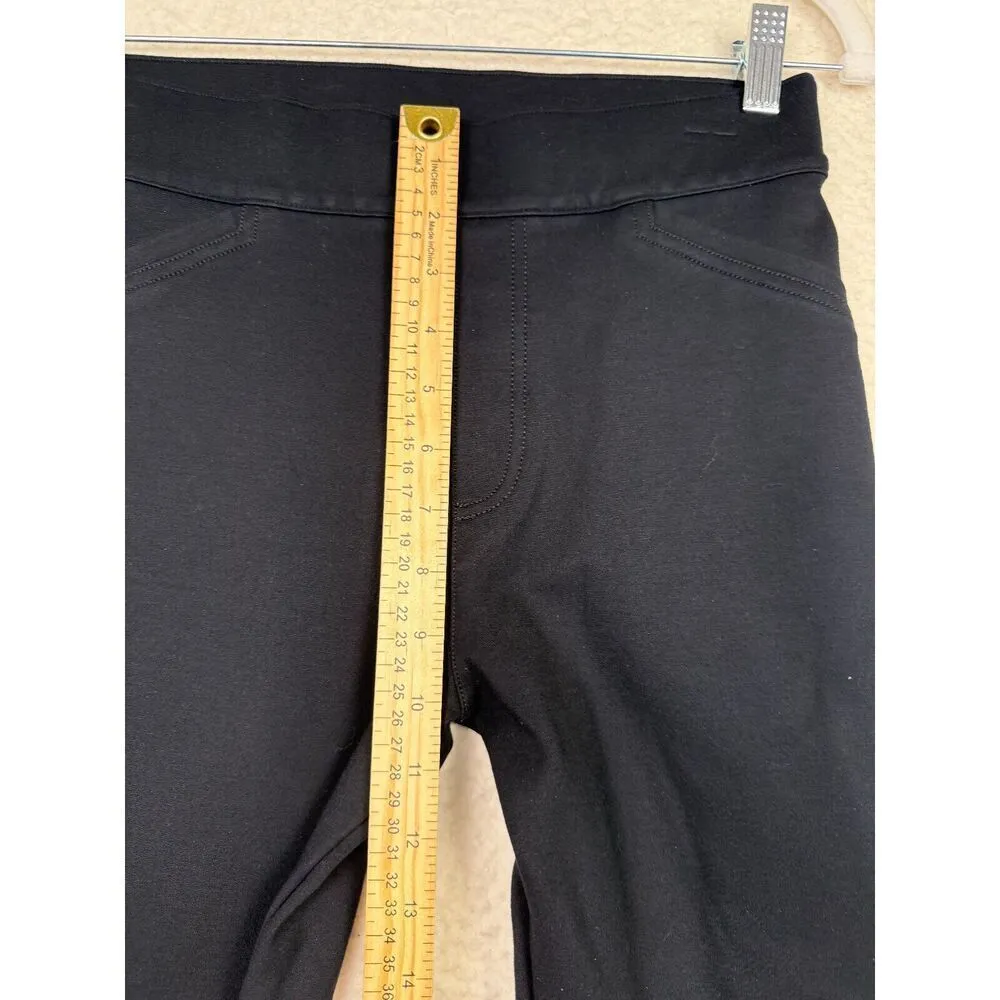 3 Pack Spanx Black Faux Leather Jeans Perfect Fit Capri‎ Pants High Rise Size M - Image 9