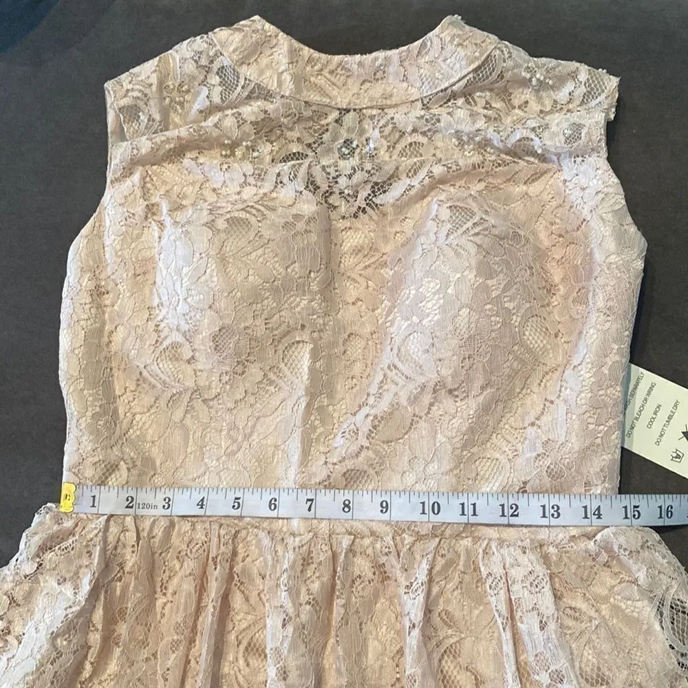 Women’s Short Halter Homecoming Party Dress Open Back Side Zip Size M NWT Size M - Image 10