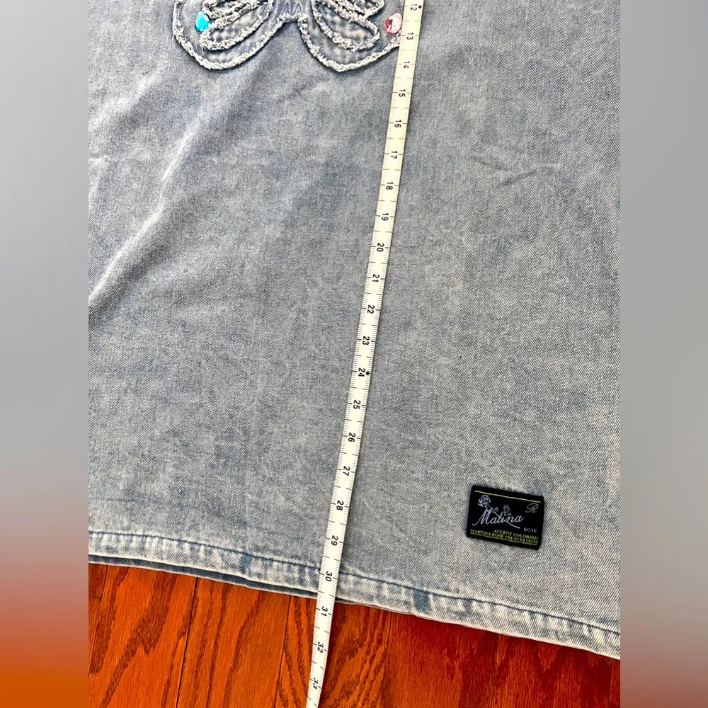 Retro Denim Butterflyrze T - Image 5