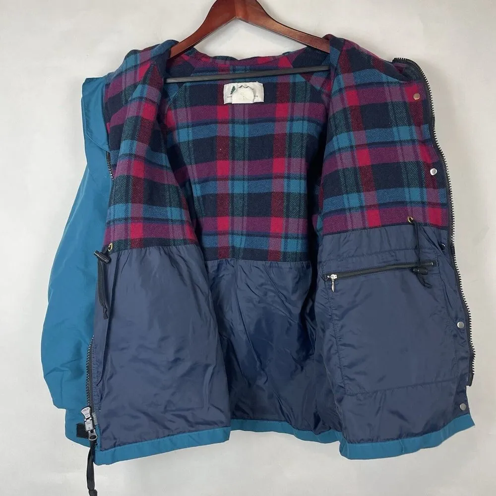 Vintage 90s REI Blue Fleece Lined Jacket Utility Women’s Size 12 Outdoor Winter - Image 2