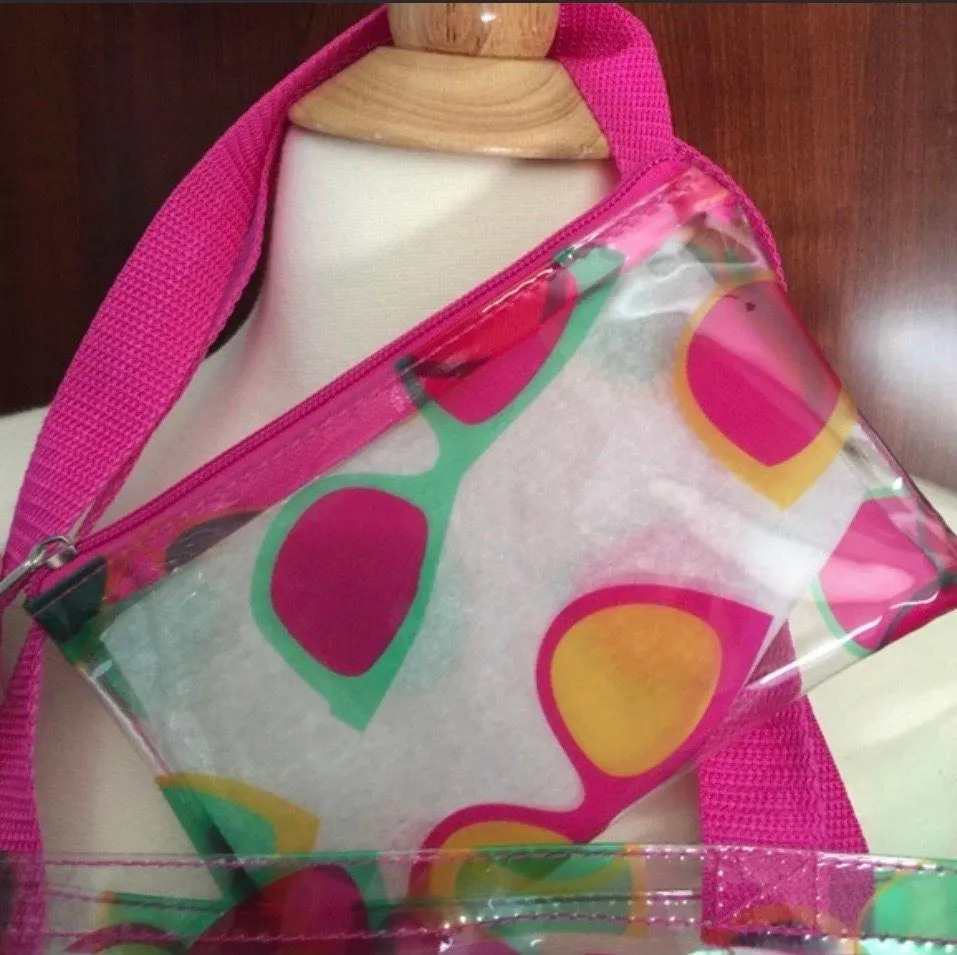 Sunglasses Theme Tote + Pouch Pink - Image 2