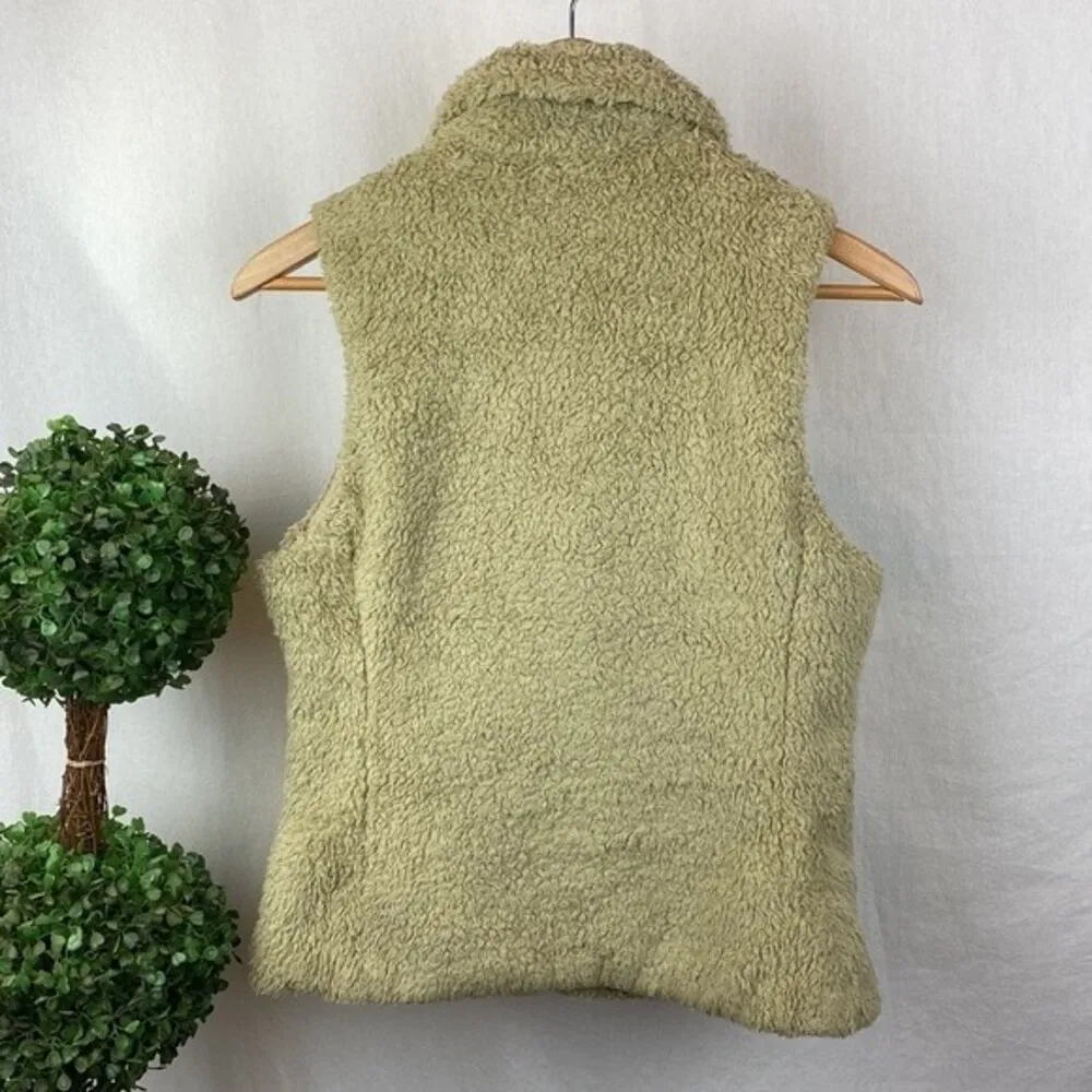 Patagonia Tan Los Gatos Sleeveless Zip Up Soft Teddy Sherpa Vest M - Image 4