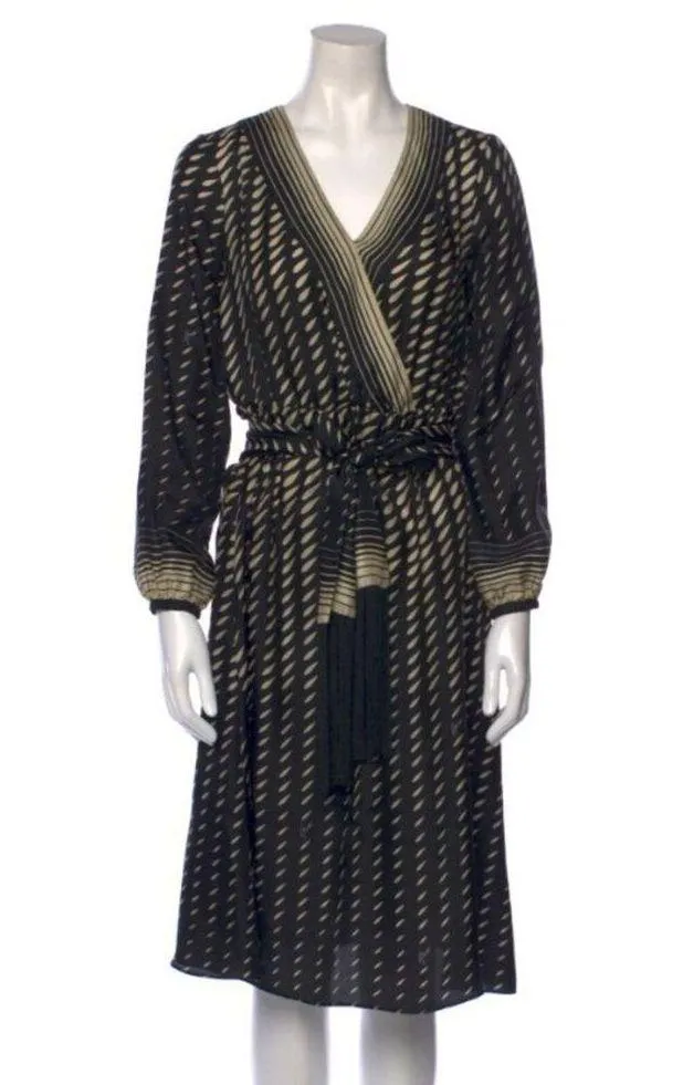 Gucci wrap silk dress IT36 US0 - Image 9