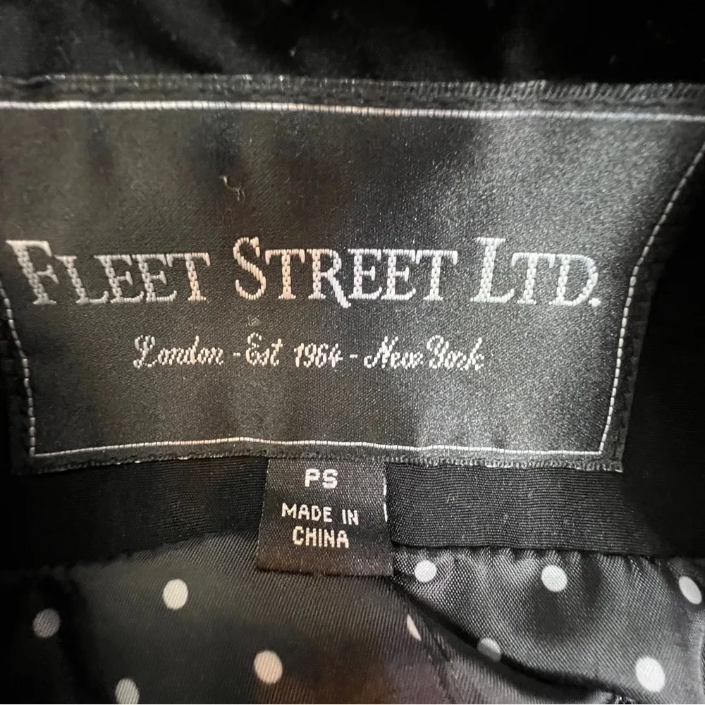 Fleet Street LTD Petite Small Black Jacket(Rain) w/ Dual Closure System - Image 16