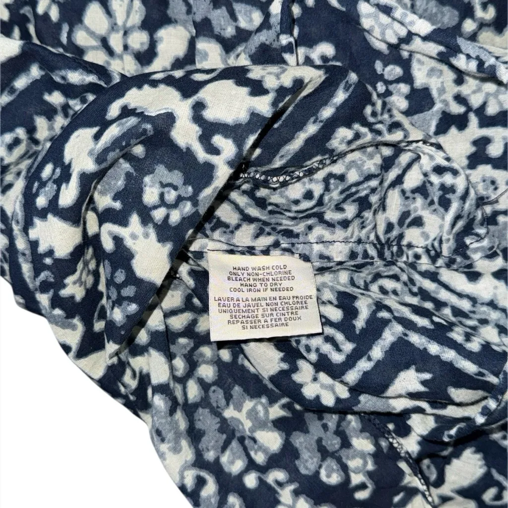 Denim & Supply Ralph Lauren Bandana Floral Printed Blouse Babydoll Top Sz Small - Image 7