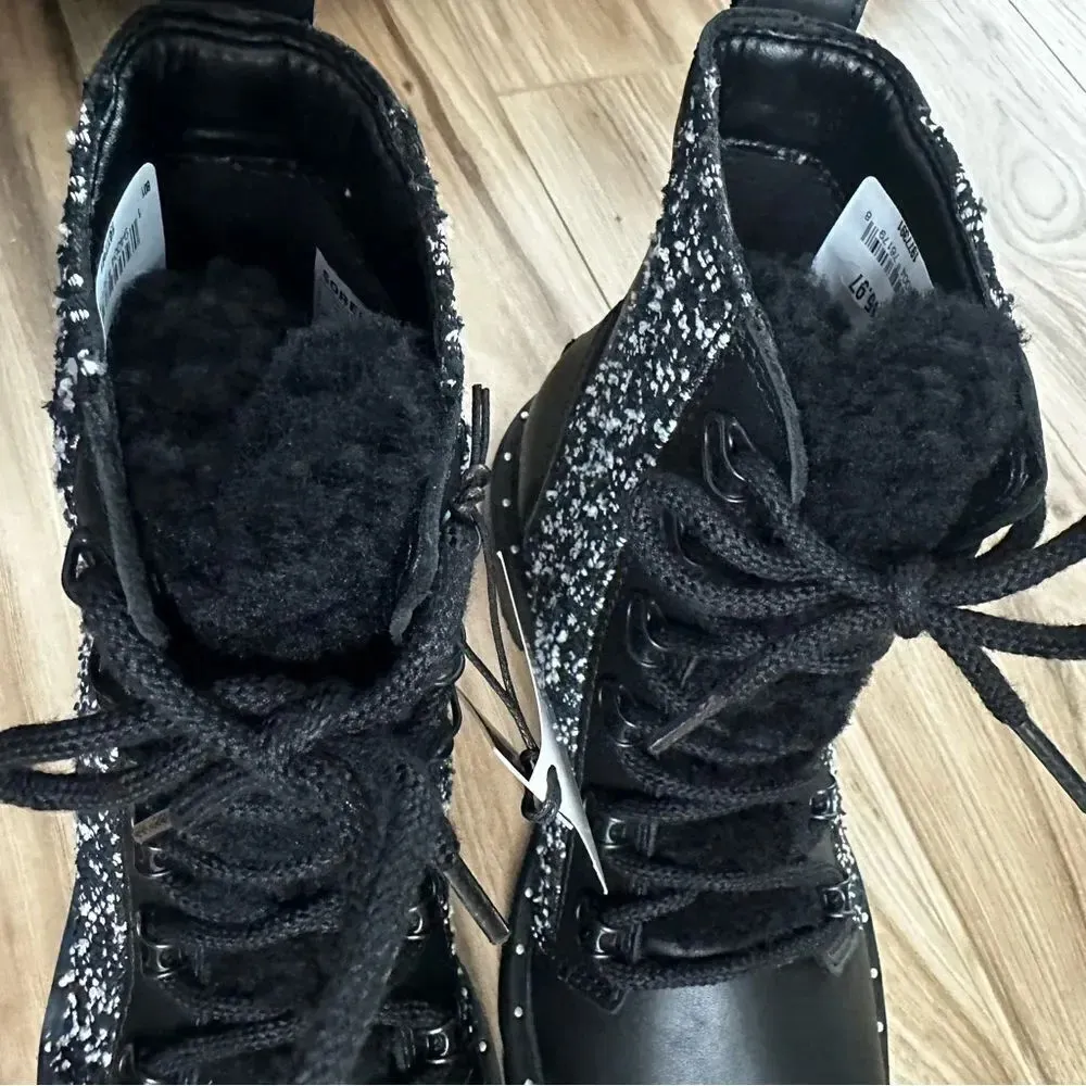 SOREL | Women’s Lennox™ Lace Cozy Boots Moto Micro-fleece Leather Shearling | 8 - Image 5