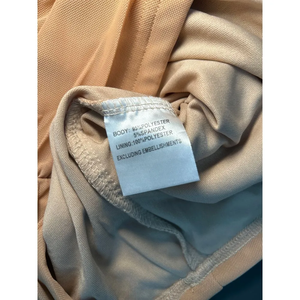 NWT‎ Princess Polly Atticus Strapless Mini Dress Brown Bodycon Size 6 Nude Color - Image 7