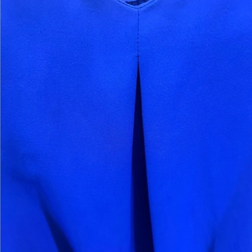 royal blue pleated mini slip dress size XS - Image 5
