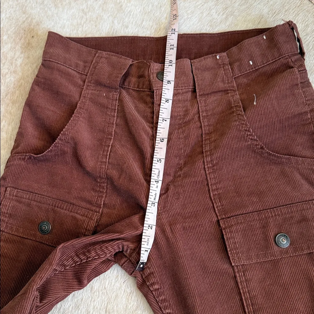 RARE Vintage Levi Brown Corduroy Pants kickflare Big E white tab - Image 13