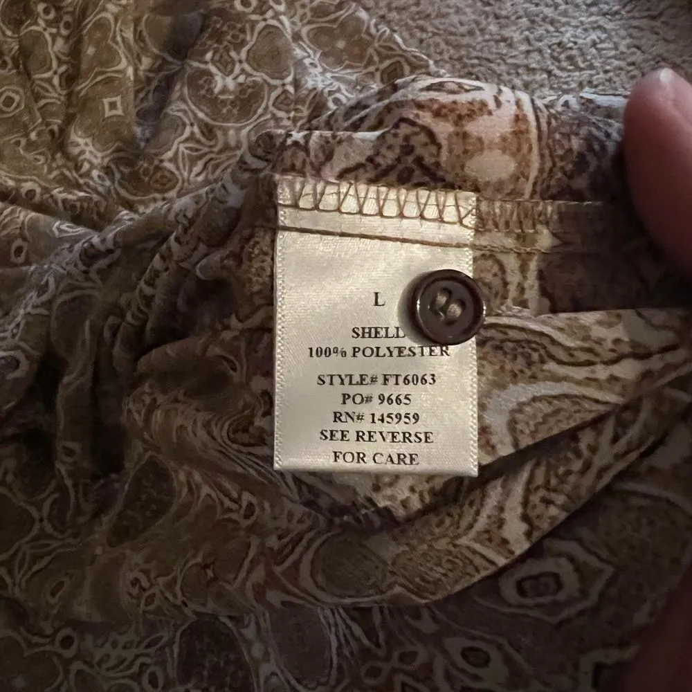 12th Tribe  large Button down blouse - Image 9