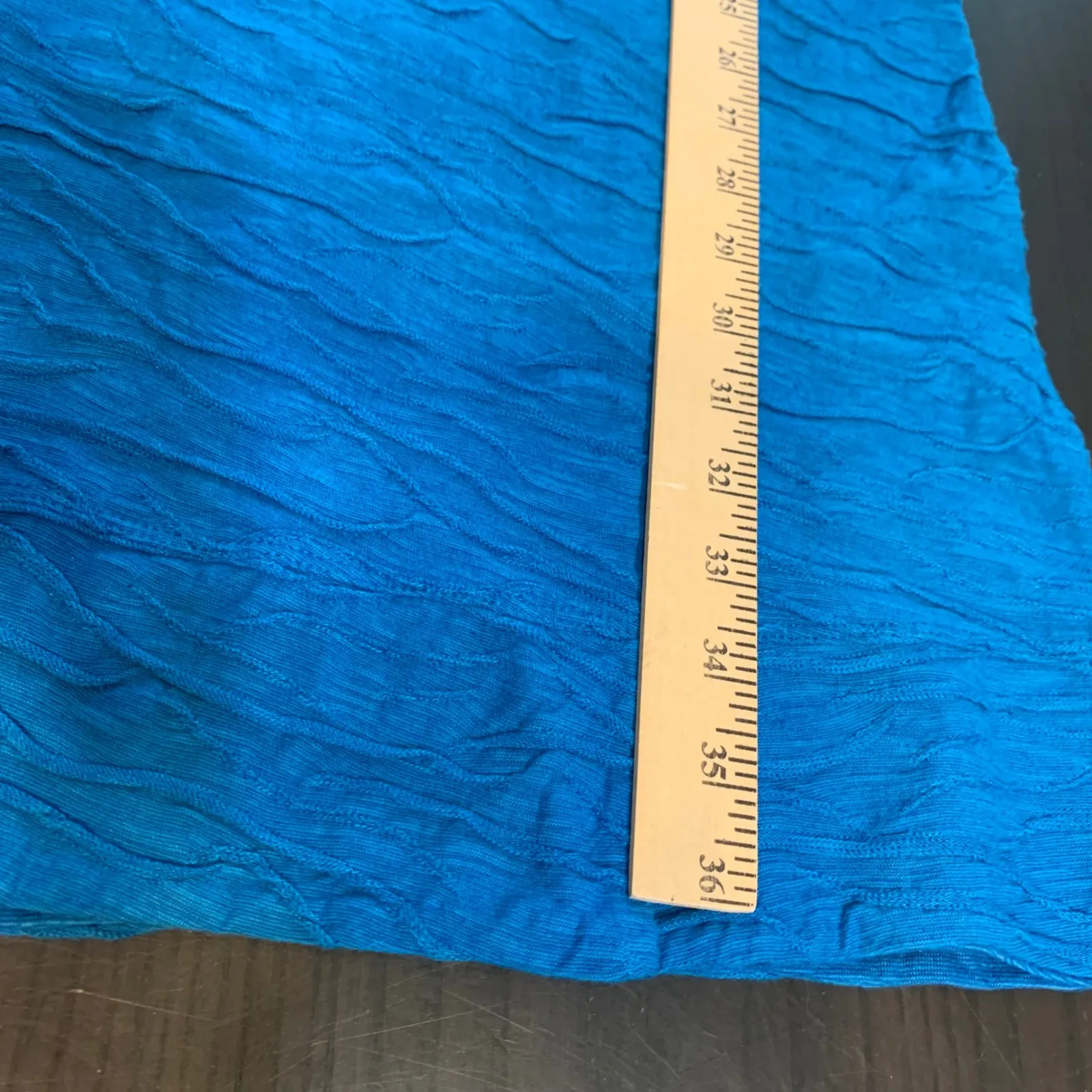 TOAD & CO Turquoise Textured Knit Tank Dress Small Outdoorsy Gorpcore Stretch - Image 8