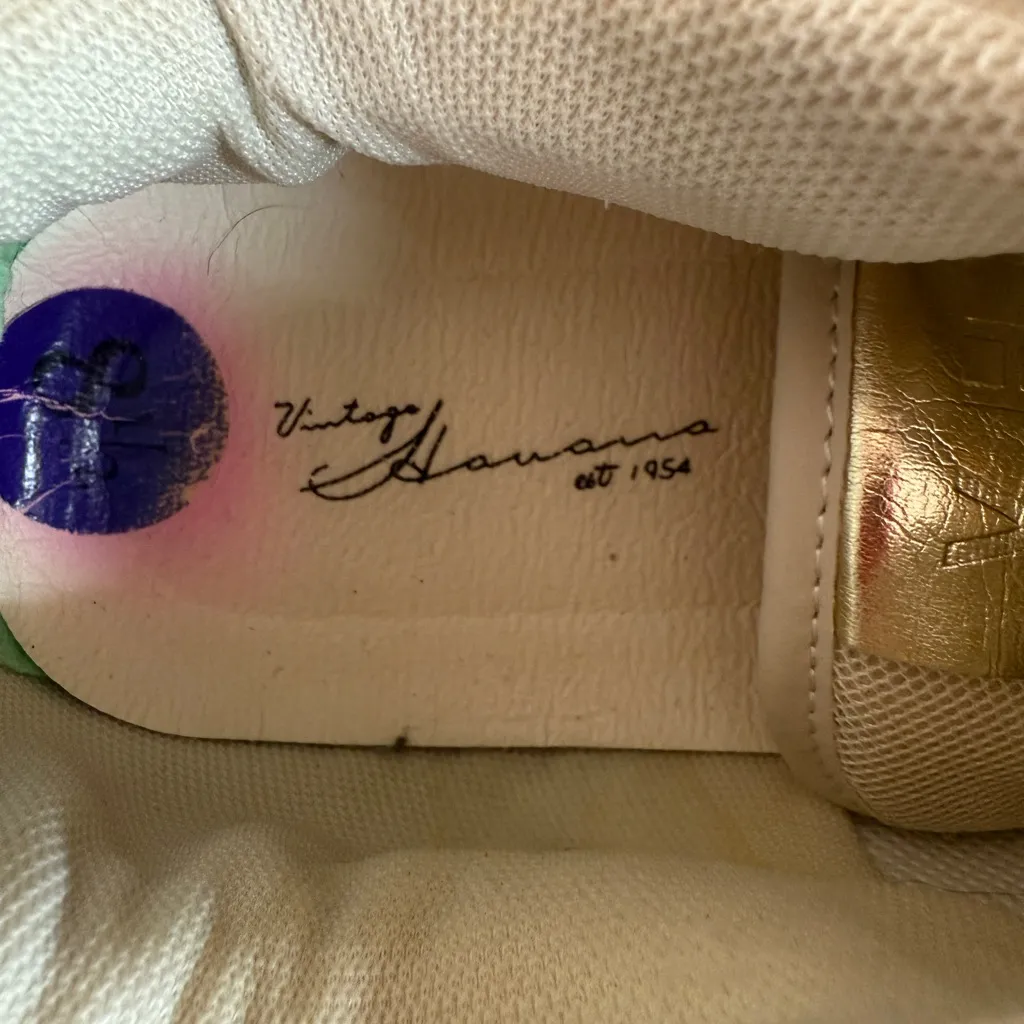 Vintage Havana Women’s Nude Glitter Star/Tan Sneakers Shoes Casual Size 8.5 - Image 5