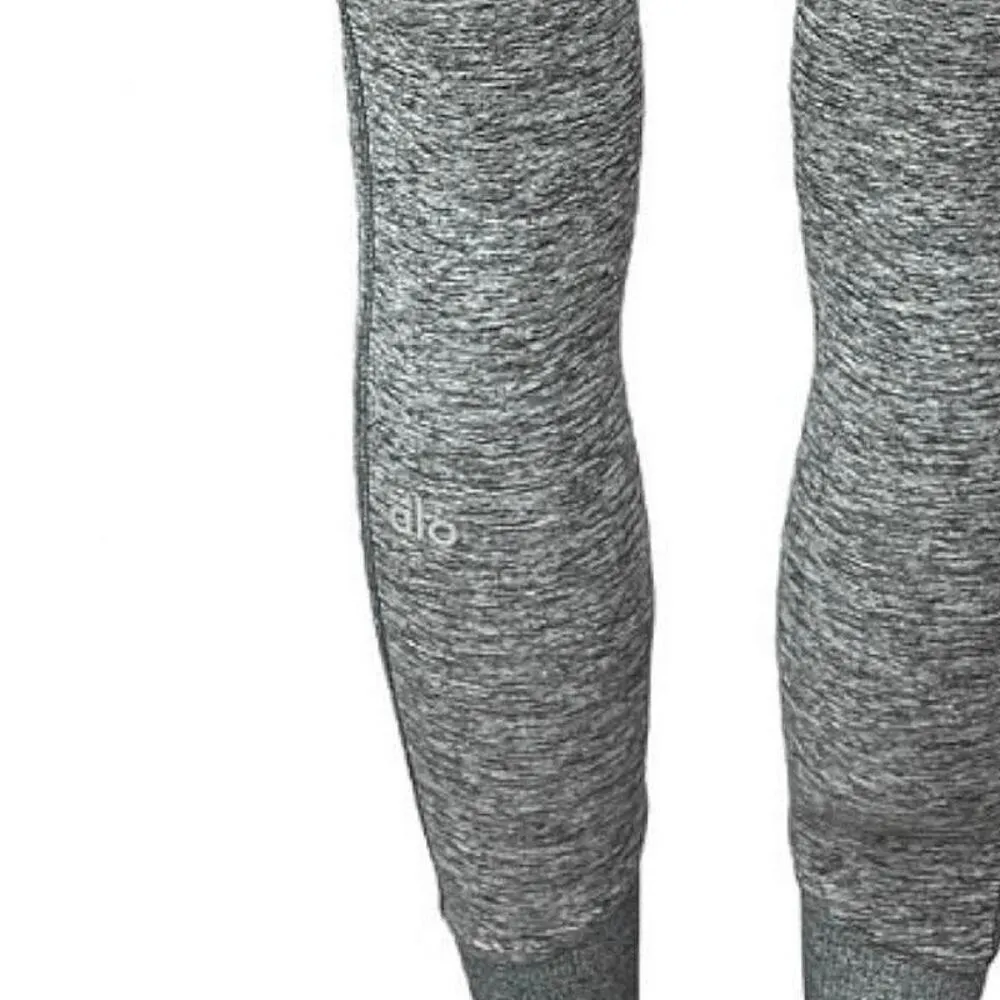 Alo Yoga AirSoft Gray Heather High Rise Yoga Workout Athletic Leggings Pants XS - Image 6