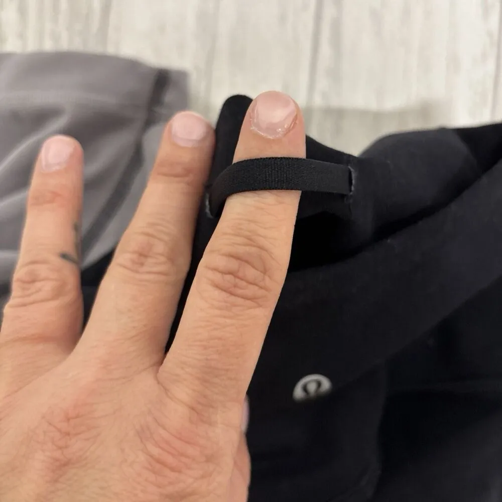 Womens Size 4 Lululemon Wunder Train Hirise Tights Black Grey - Image 5