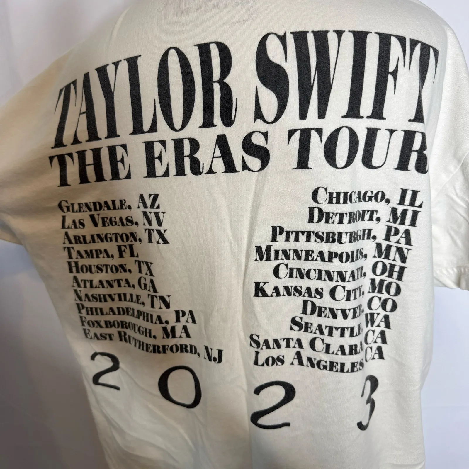 Taylor Swift The Eras Tour 2023 Concert T-Shirt Medium Graphic Band Tee - Image 4