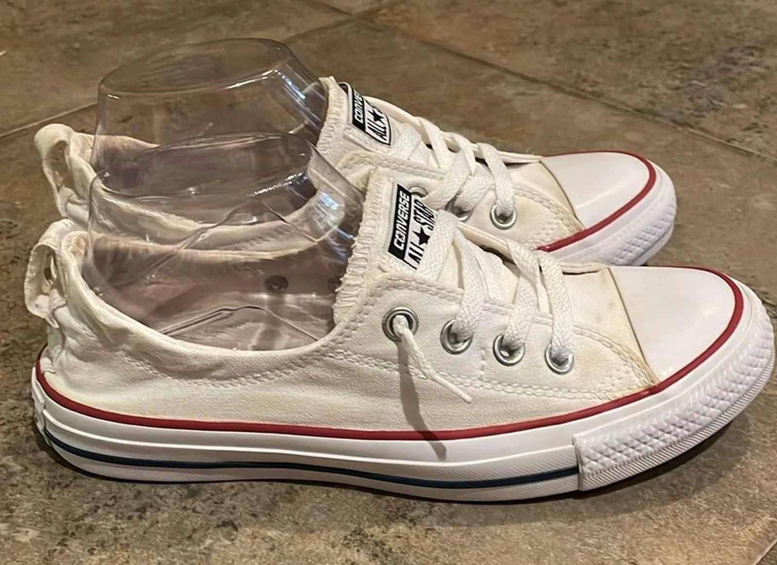 Converse Chuck Taylor All Star White Shorline Slip-onSneaker Shoes Womens Size 8 - Image 6