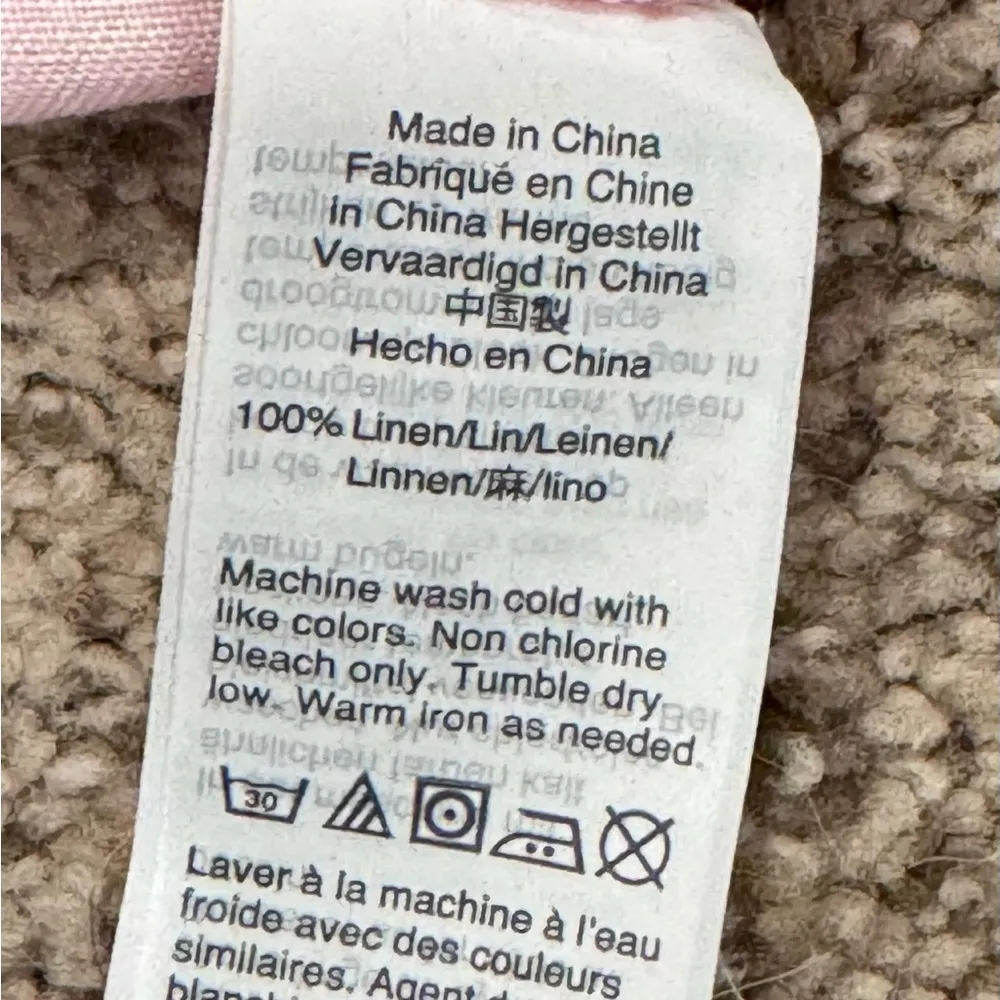 Irish Linen Baird McNutt for J.Crew Shirt Pink Slim Fit Quiet Luxury Women’s 2 - Image 7