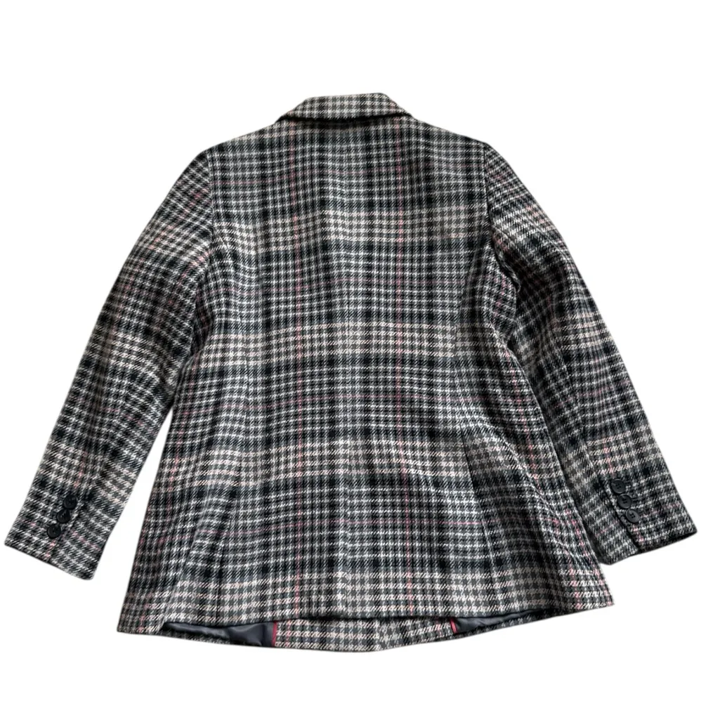 Talbots Double Breasted Bradwell Plaid Blazer Jacket | 6 Petite - Image 3