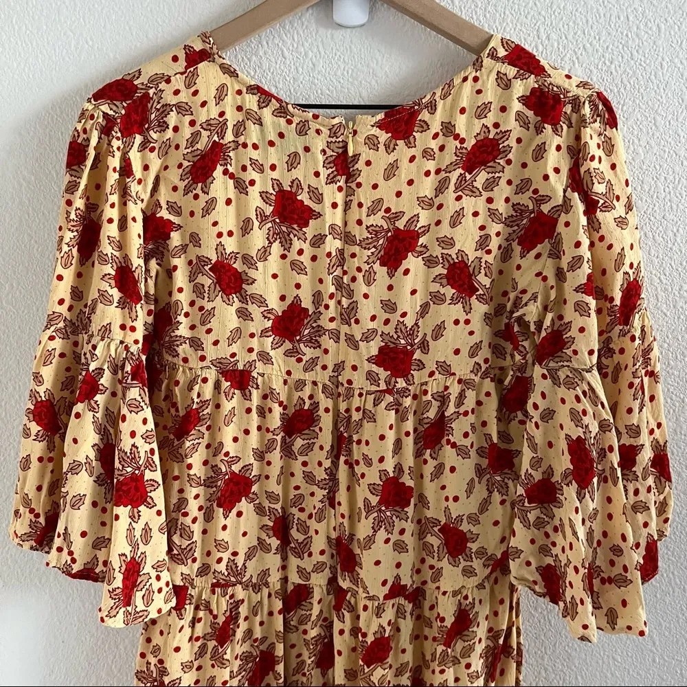 Faithfull The Brand X Anthropologie Melia Midi Dress Cottagecore Boho US 10 - Image 14