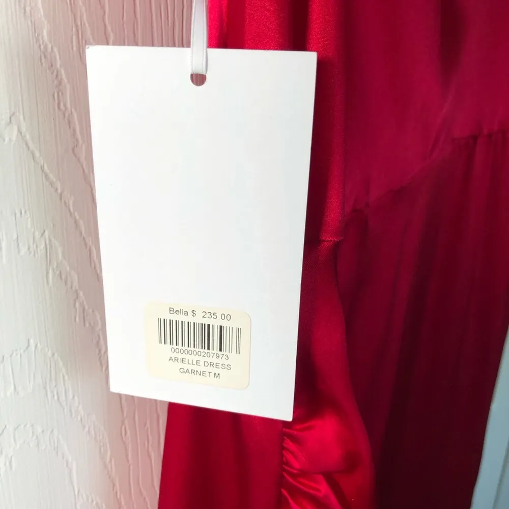 NWT Amanda Uprichard 100% Silk Cowl Neck Mini Dress Size M - Image 7