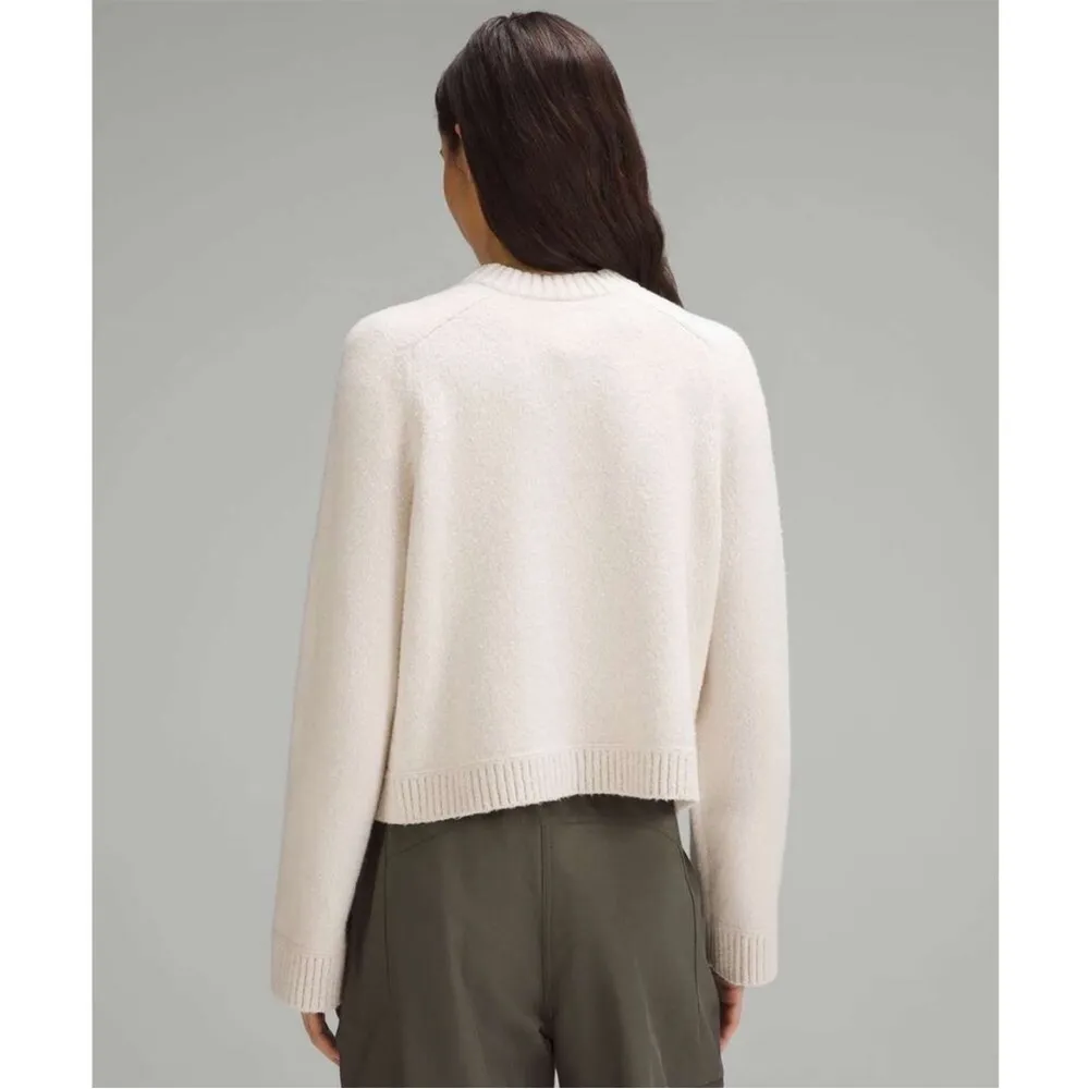 Lululemon Brushed Cotton Merino Blend Crewneck Sweater Pullover Womens Size M - Image 2