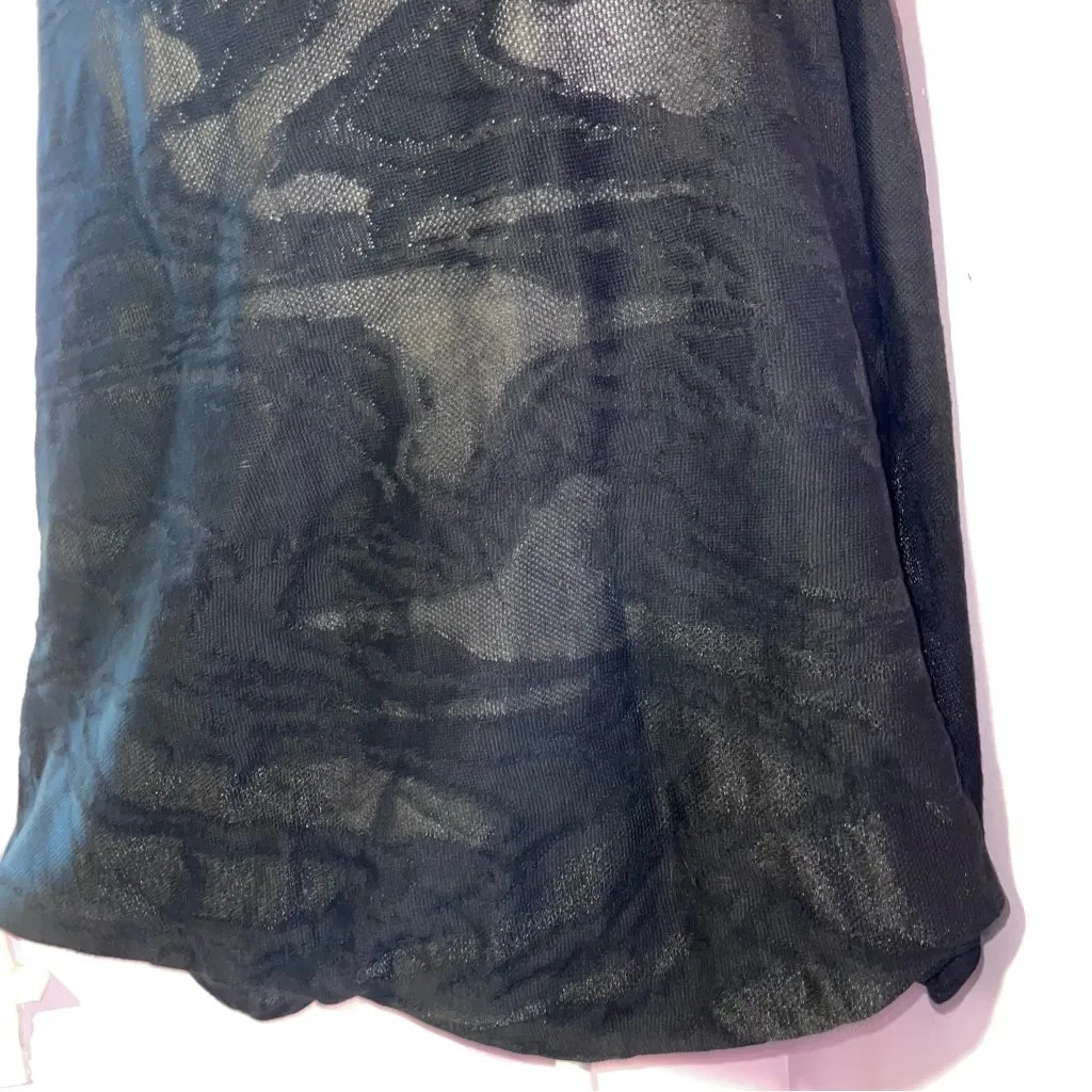 Ming Wang Sheer Circle Cardigan Bolero Shrug Whimsigoth Neutral Office Career - Image 8