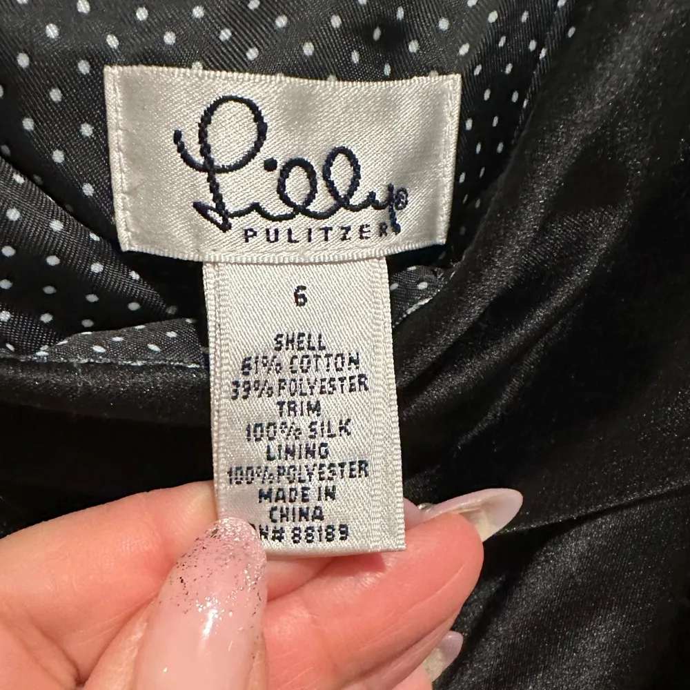 LILLY PULITZER COLLECTION DAZZLING DRESS SLEEVELESS BLACK PINK SATIN FANCY PARTY - Image 6