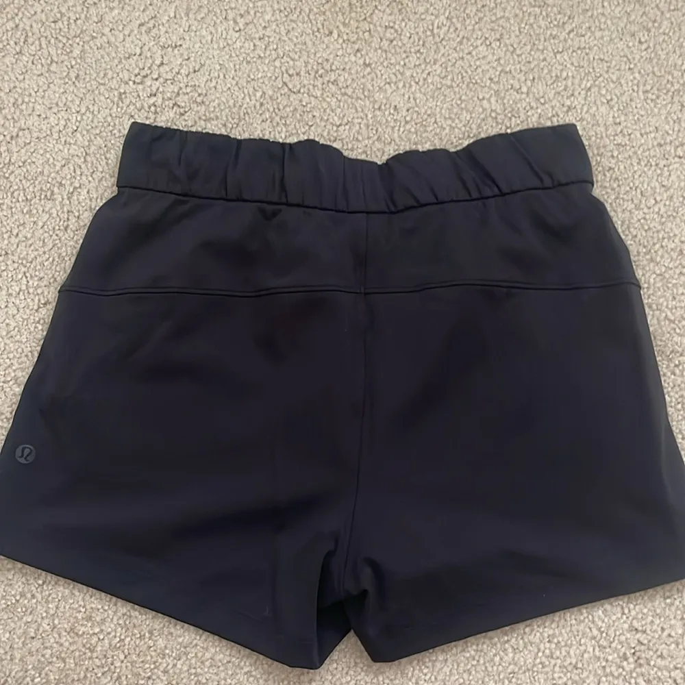 Lululemon Black Shorts with Waist Tie - Image 2