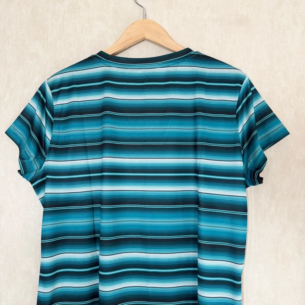 NWT Ariat Women’s AriatTEK Laguna Top Shirt Shortsleeve V-Neck in Printed XXL - Image 8