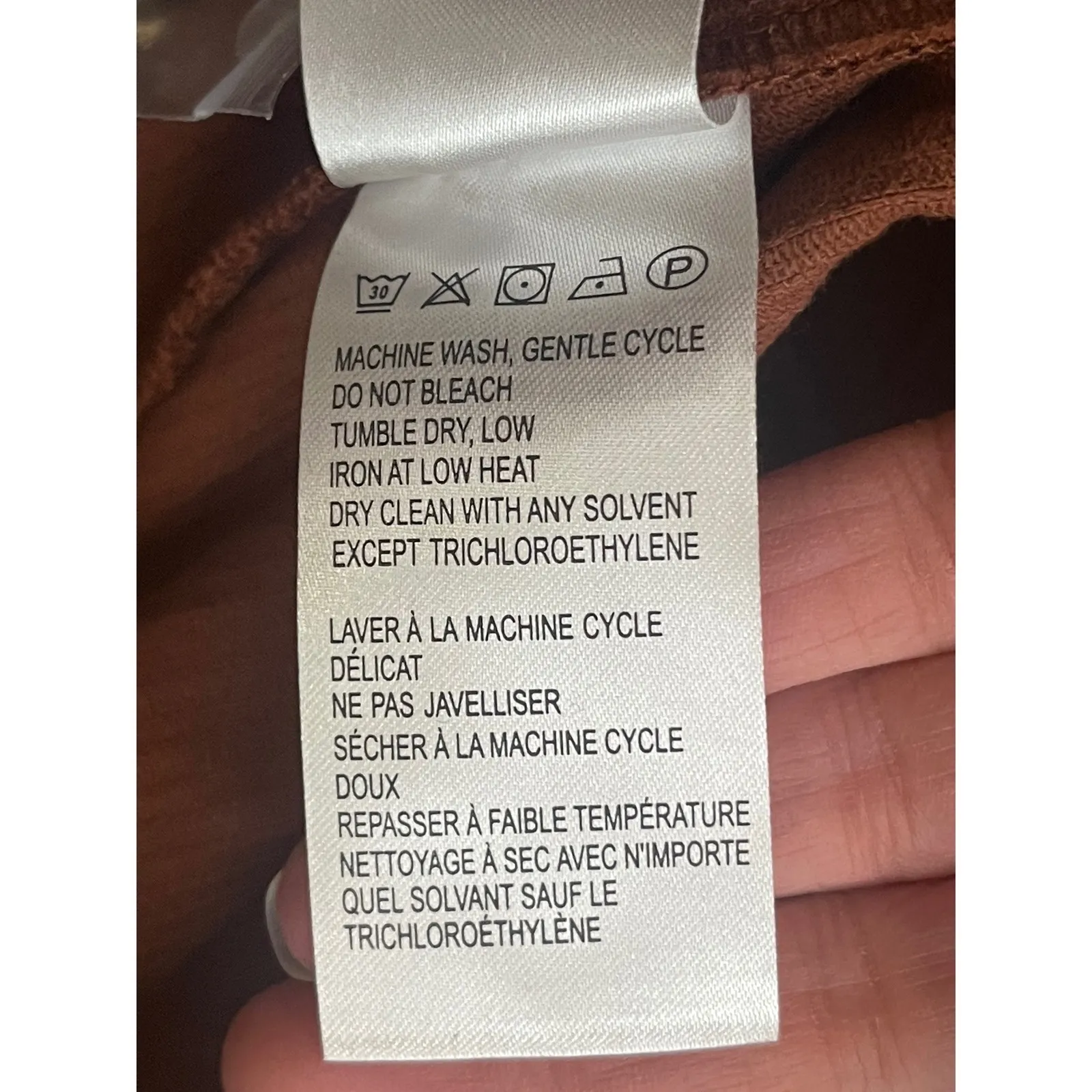 FARM RIO Cotton Corduroy Flared Pants XS Brown NEW Retro Button Festival Boho - Image 11