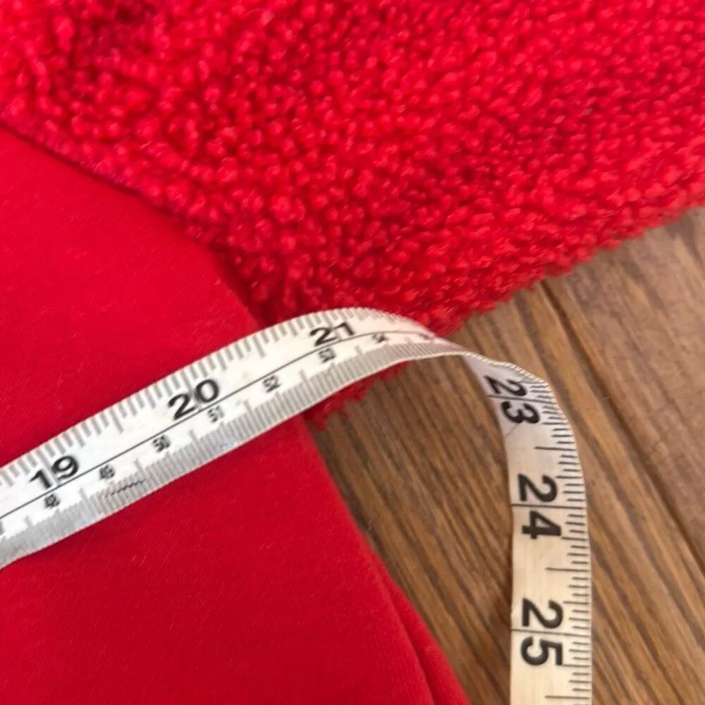 Time And Tru red Sherpa pullover sweater M 8/10 Red Size M - Image 9