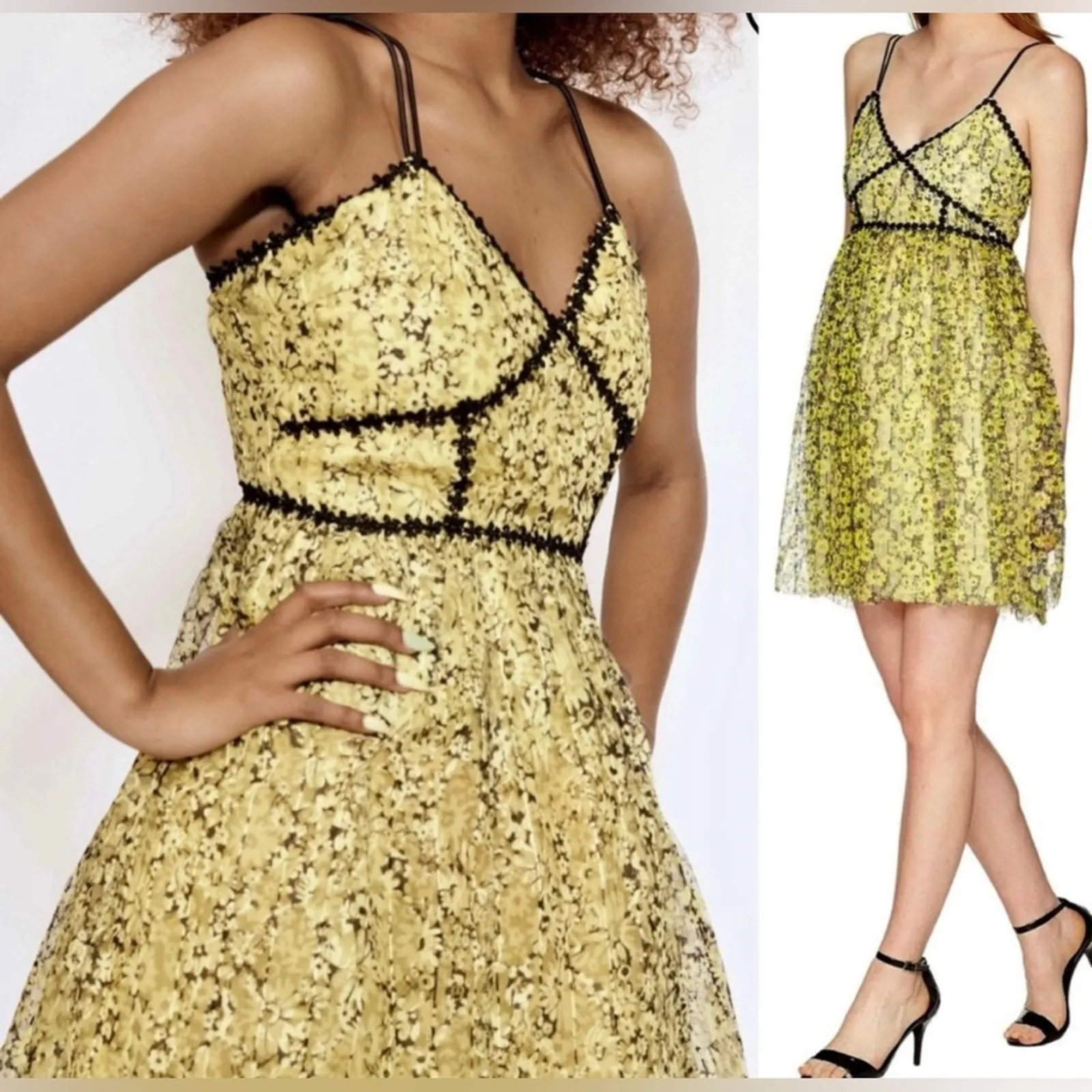 NWT Romeo & Juliet Couture Floral Lace Midi SWEETHEART Dress, Medium FIT & FLARE - Image 11