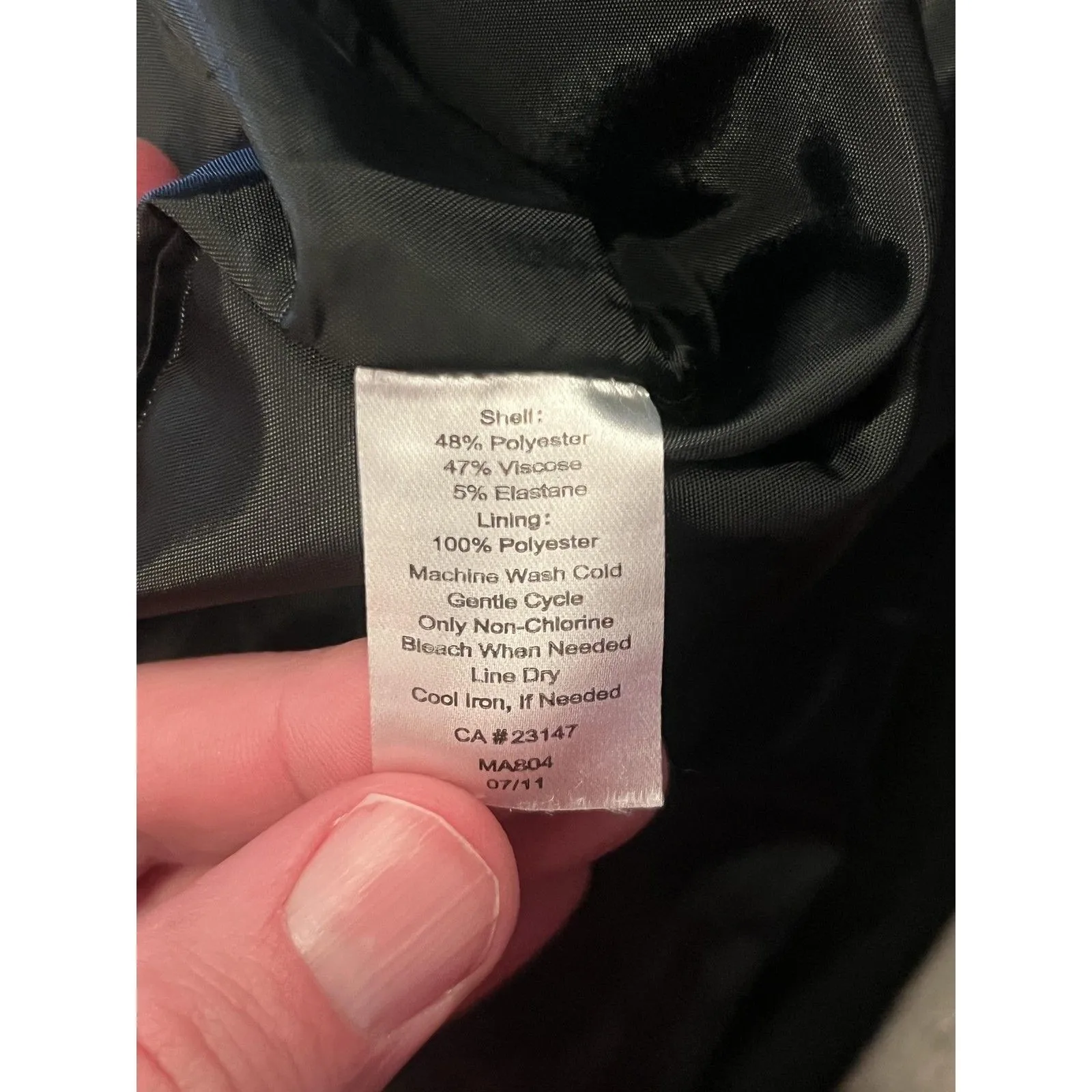 Talbots Skirt Womens 10 Black Stretch Pencil Lined Career Office Knee Length - Image 4